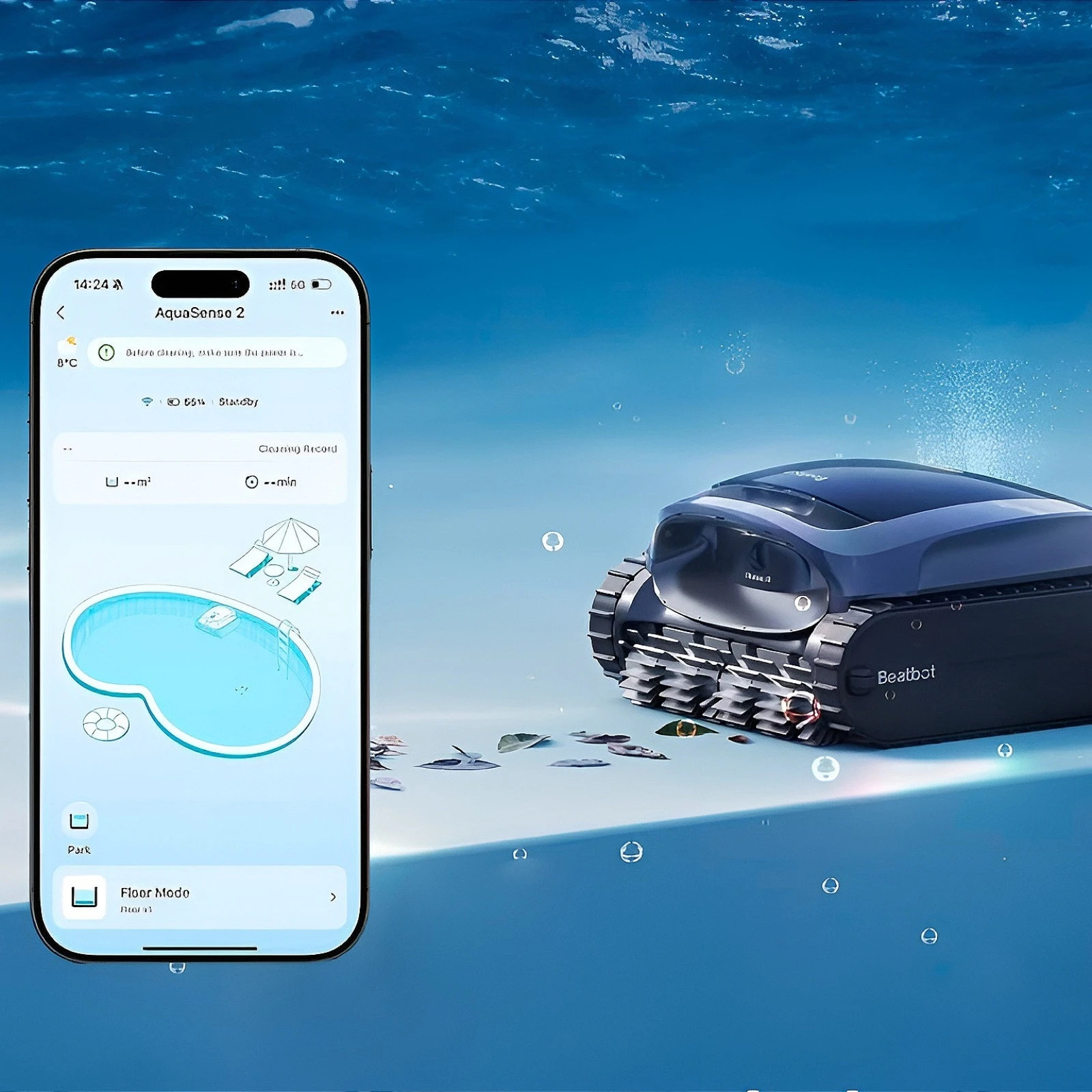 AquaSense 2 Beatbot - intelligenter, kabelloser Schwimmbadroboter - Weitere Ansicht