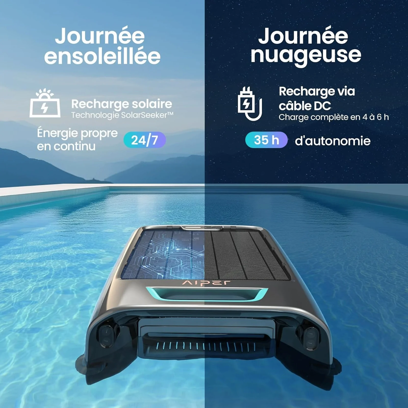 Skimmer de superficie Aiper EcoSurfer S2 - Otra vista