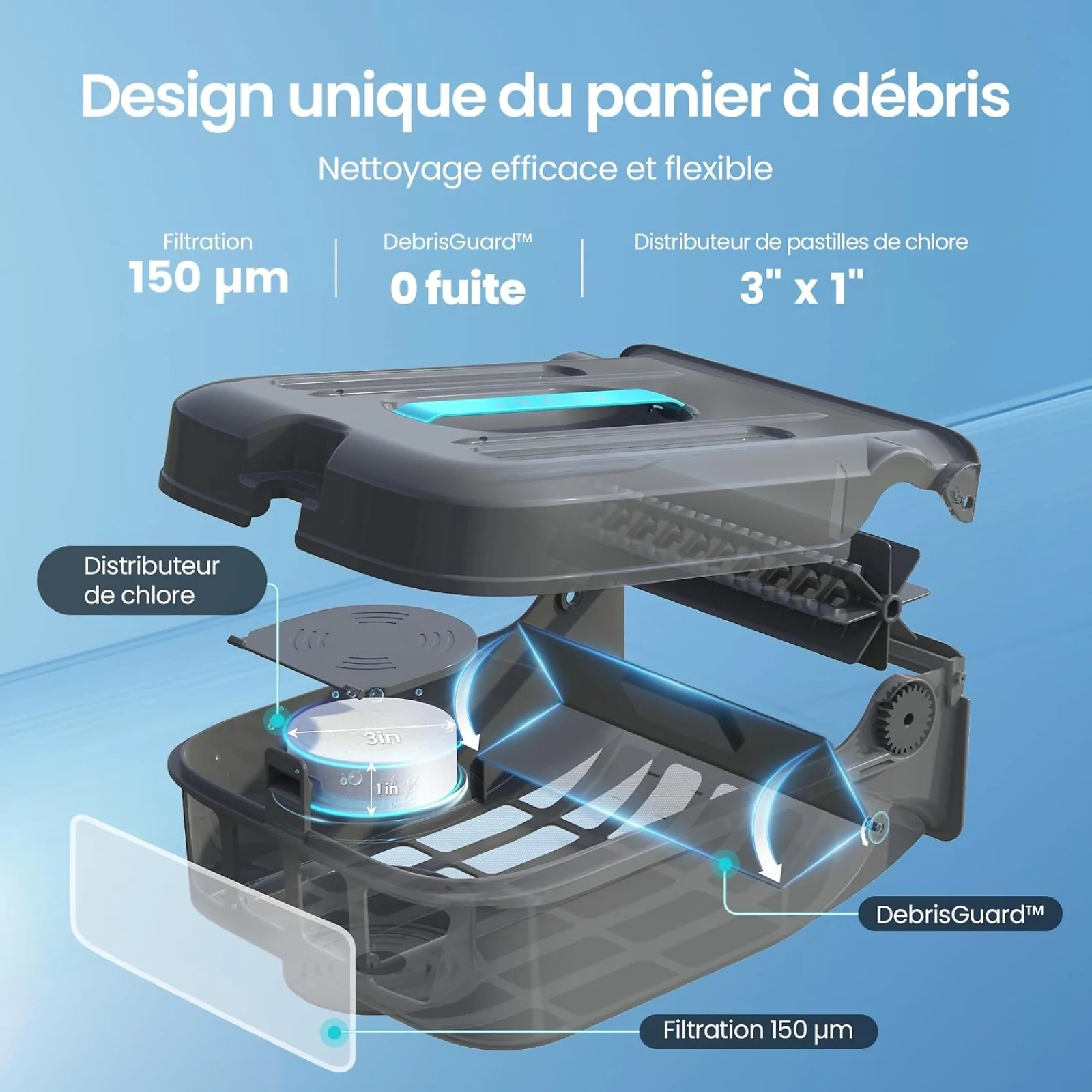 Skimmer de superficie Aiper EcoSurfer S2 - Otra vista