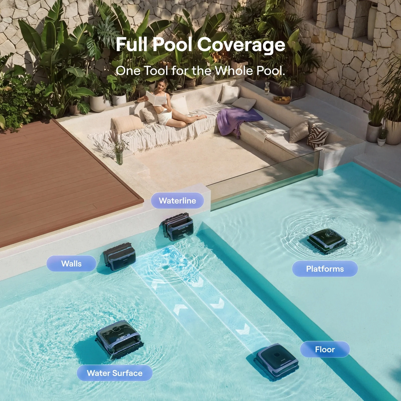 Robot piscine electrique Beatbot SORA P7 sans fil 4 en 1 - Weitere Ansicht
