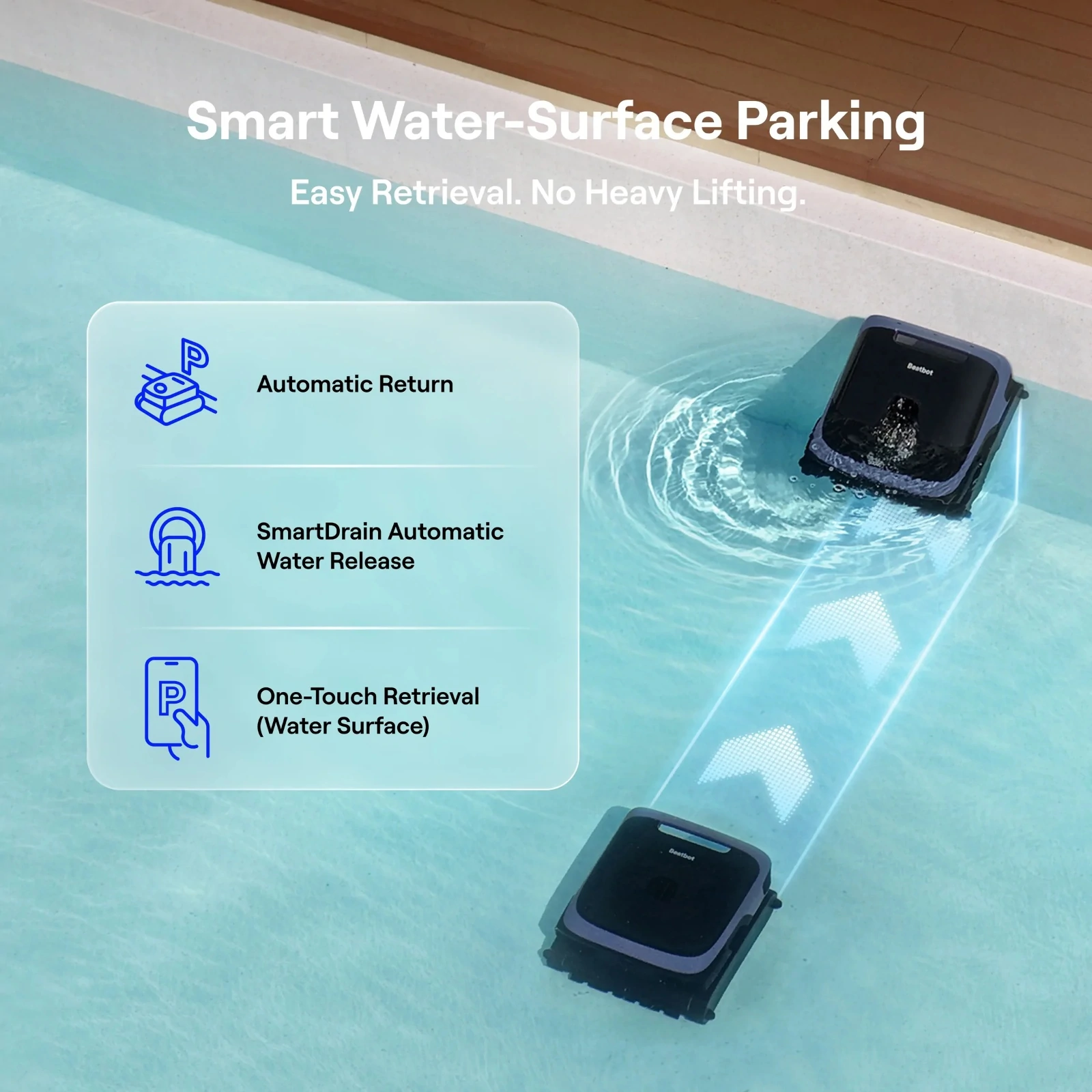 Robot piscine electrique Beatbot SORA P7 sans fil 4 en 1 - Weitere Ansicht